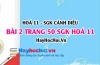 Bài 2 trang 50 SGK Hoá 11 Cánh diều